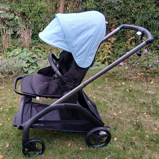 Bugaboo Dragonfly – Black & Skyline Blue + Rain Cover / up to 22 kg